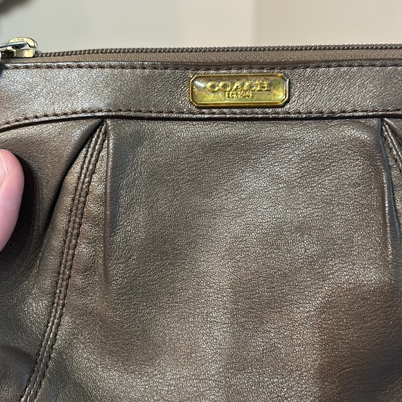 COACH Chrome Metallic Wristlet - Picture 5 of 12